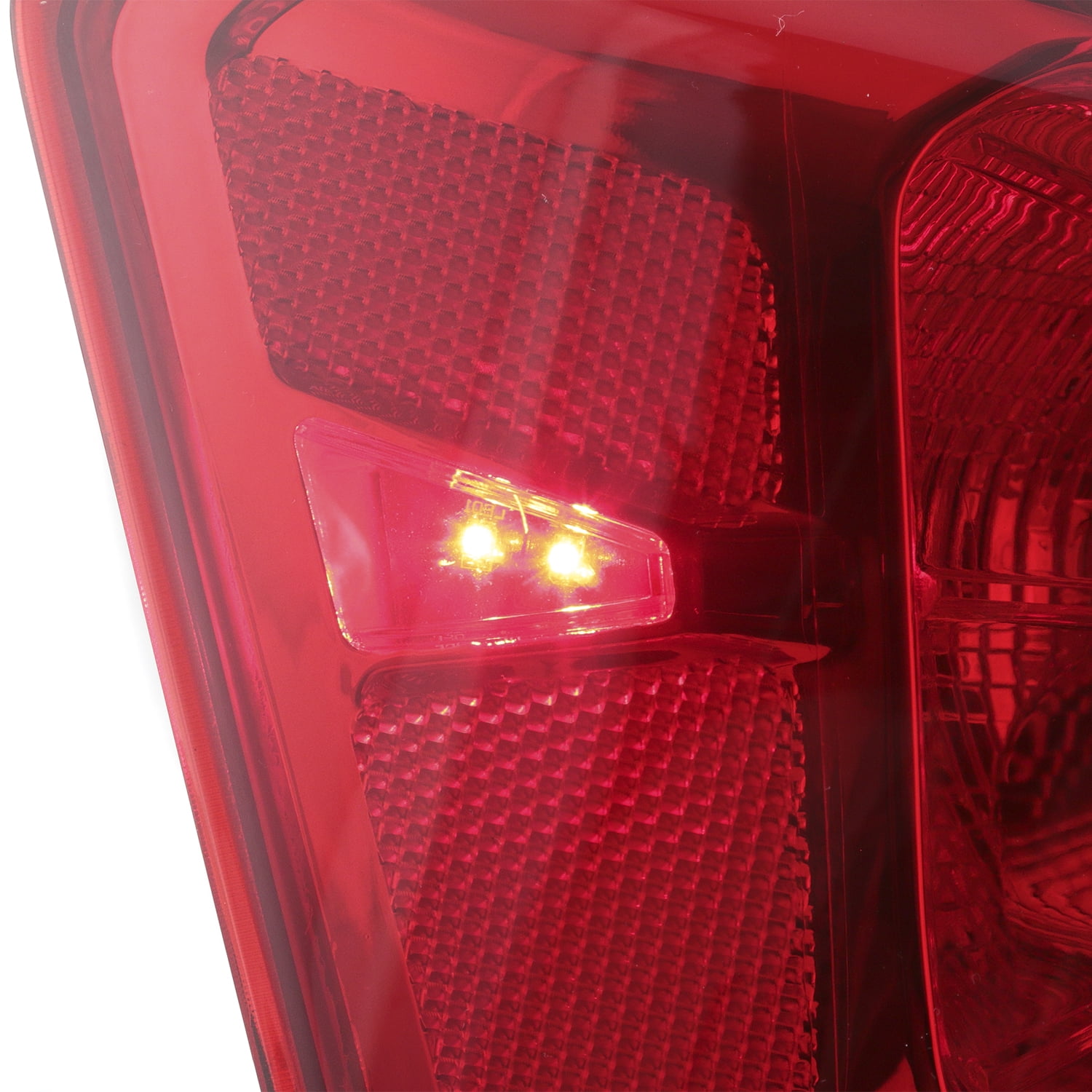 AKKON - Fits 2014-2020 Chevy Impala Sedan 4Door Chrome Red Tail Light Brake Lamp Outer Passenger Right Side Replacement