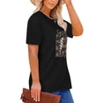 thumbnail image 3 of Anbech Mother's Day Plus Size T-Shirts for Women Graphic Soccer Mama Leopard Lightning Print Oversize Short Sleeves T-Shirt with Round Neck, 3 of 4