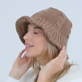thumbnail image 4 of Women's Autumn And Winter Woolen Pot Hat Fashion And Cute Knitted Warm And Cold Fisherman Hat, 4 of 9