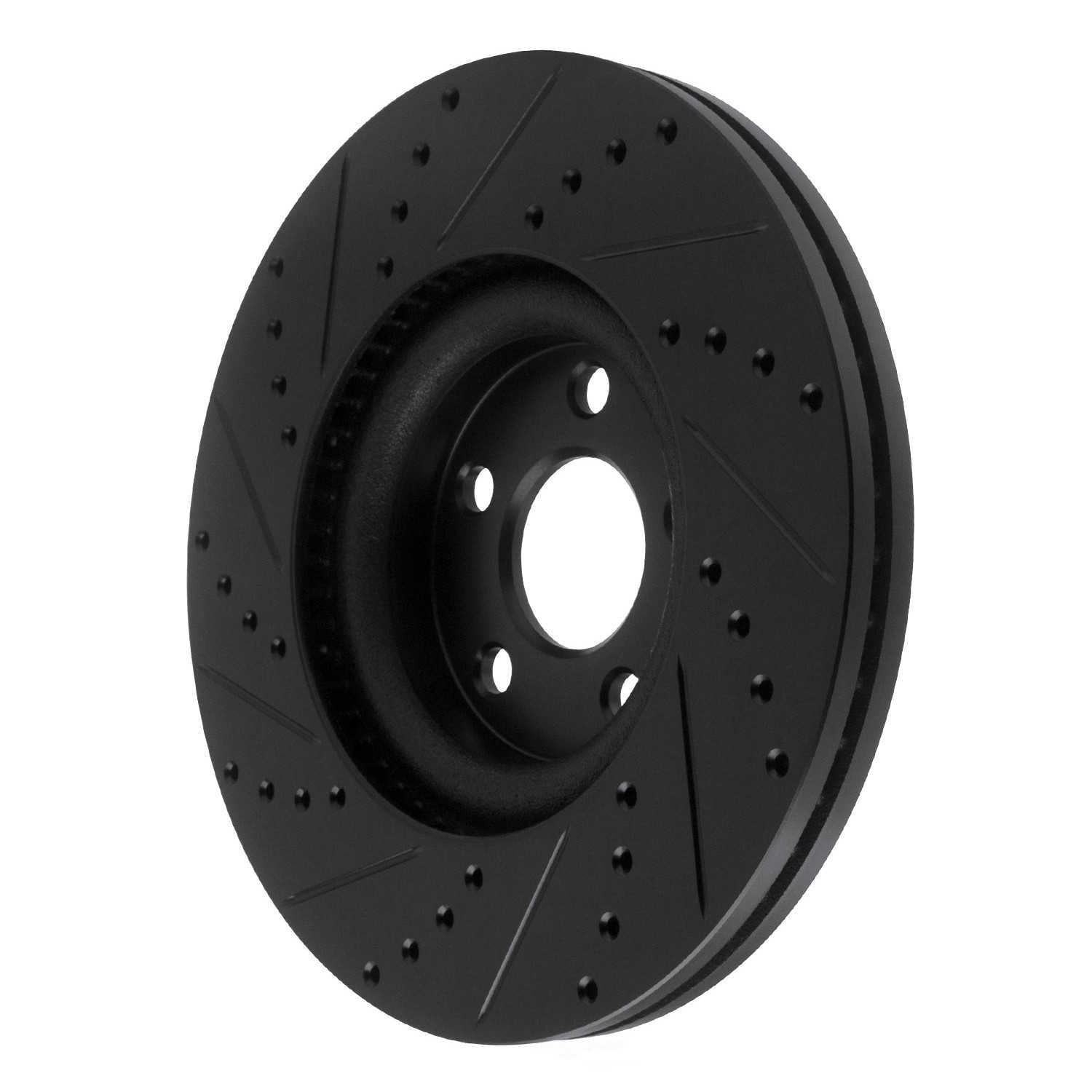 Dynamic Friction Company 633-54264R DFC Brake Rotor - Drilled And Slotted - Black