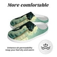 thumbnail image 6 of Lsque Bull Charging Through Waves Pattern Womens Comfort Cotton on Scuff With Memory Foam and Anti-skid Sole Slipper-42/43, 6 of 7