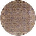 thumbnail image 1 of Ahgly Company Machine Washable Indoor Round Industrial Modern Chestnut Brown Area Rugs, 8' Round, 1 of 7