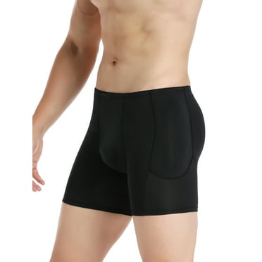 Men's Compression Padded Shorts - Protective Underwear With Hip & Butt Padding