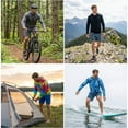 thumbnail image 5 of INGEAR Men's Lightweight SPF 50+ UV Protection Hoodie, Long Sleeve Rashguard with Pocket, , Bright Tiedye , M, 5 of 7