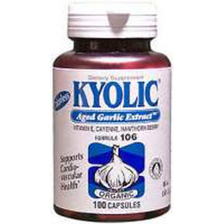 La vitamine E, Cayenne, aubépine - Kyolic 106 Kyolic 100 Formula Caps