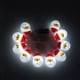 thumbnail image 1 of Cadena de luces LED de Navidad Muñeco de nieve Decoración de árbol de fiesta para interiores y exteriores Wmkox8yii gf8202, 1 of 1
