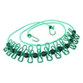 thumbnail image 4 of 2x Línea de Ropa de Lavandería Elástica Retráctil, Línea de Cable de Ropa de Lavandería, Línea de Ropa con 12 Clips de Alambre para Habitación de 2 piezas, 4 of 8