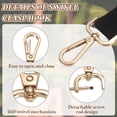 thumbnail image 3 of 0.6 Inch Swivel Clasp Hooks, 2 Pcs Detachable Snap Hook for Bag Strap Purse Lanyard DIY Craft Hardware, Light Gold, 3 of 7