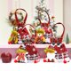 thumbnail image 3 of Bolsos de caramelos navideños con mango de dibujos animados de oso Elk Santa muñeco de nieve con cordón de regalo, bolsa de Goodie, recuerdos de fiesta para niños adultos, muñeco de nieve Feliz Sencillez, 3 of 5