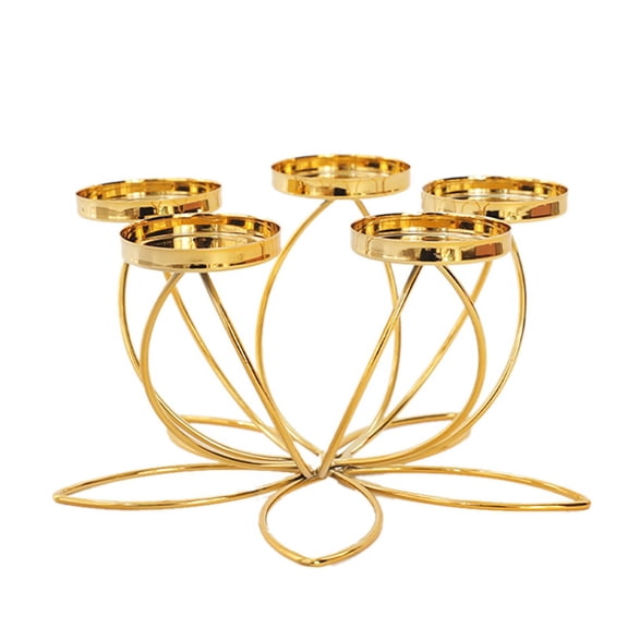 Metal Candlestick Holder for Romantic Candlelight Dinner Props