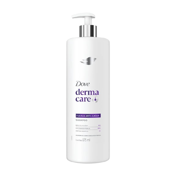 Shampoo Dove Derma Care fuerza anti-caída, reduce la caída, 675 ml
