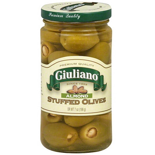 Giuliano Almond Stuffed Olives, 7 oz (Pack of 6) by Generic