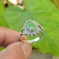 thumbnail image 2 of Solid 925 Silver Jewelry Women Ring Handmade Green Turquoise Ring All size, 2 of 2