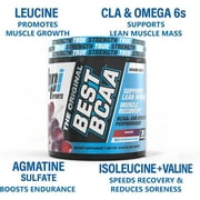 BPI Sports Best BCAA Powder, Grape, 10.58 oz, 30 Servings, Amino Acids for Muscle Recovery