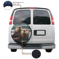 thumbnail image 4 of KAKALAD Animal Sea Otters Playing Water Swim Spare Tire Cover Universal Vehicle Accessories Buckle Car Tools 15”in, 4 of 6