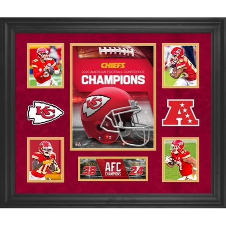 Kansas City Chiefs 2020 AFC Champions Framed 20" x 24" Collage - Fanatics Authentic Certified