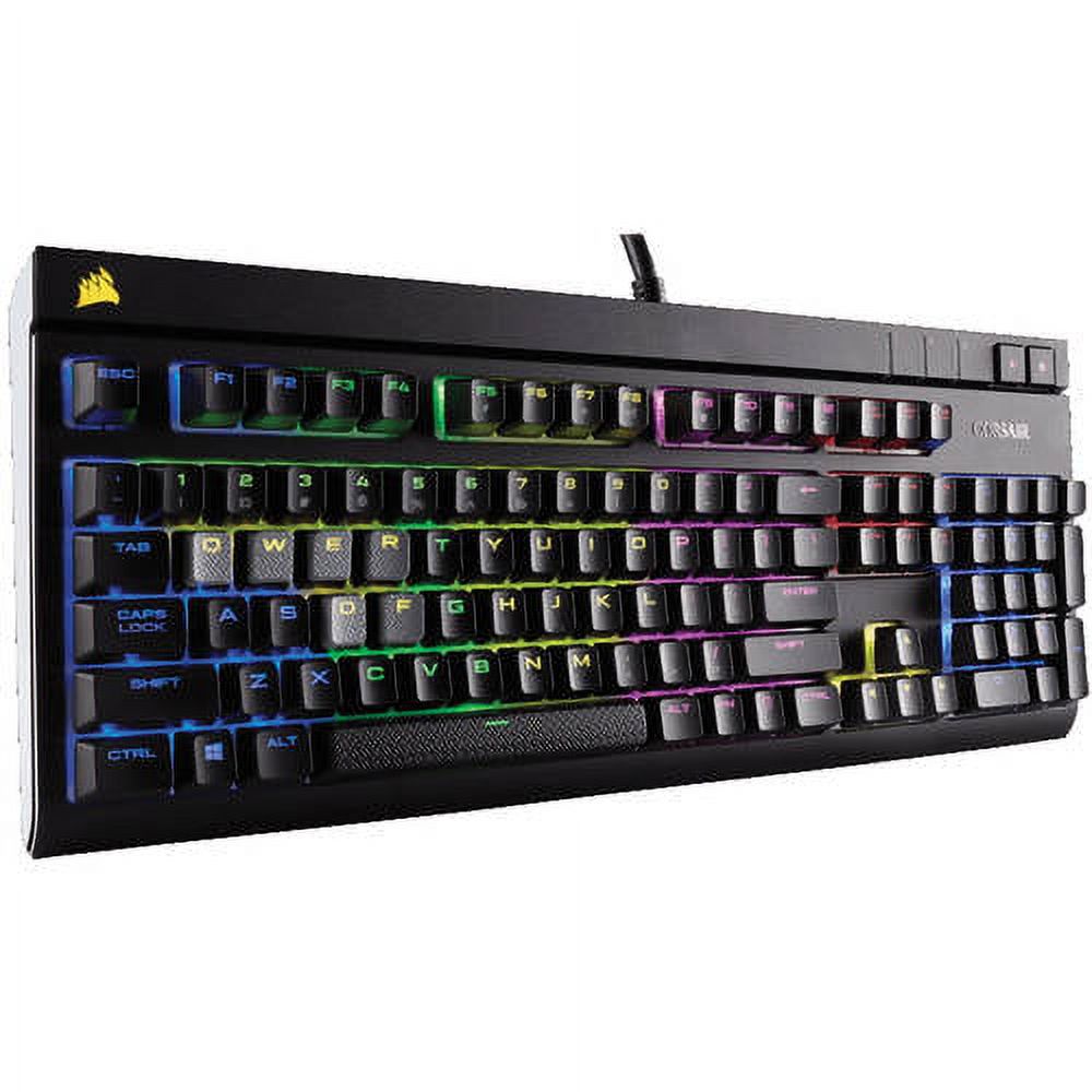 CORSAIR STRAFE RGB Mechanical Gaming Keyboard - USB Passthrough - Linear and Quiet - RGB LED Backlit - image 4 of 5