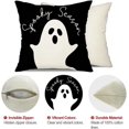 thumbnail image 6 of Halloween Pillow Covers 20x20 Ghost Halloween Pillow Covers Decorations Black Halloween Pillows Decorative for Halloween Home Decor for Sofa 21, 6 of 6