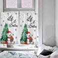 thumbnail image 4 of Christmas Kitchen Curtain 2 Panels Curtains 54 Inch Length, Xmas Tree Bear Snowflake Watercolor Curtains Rod Pocket Curtains Window Drapes Treatment Window Cafe Curtains, 4 of 5