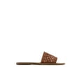 thumbnail image 3 of Shoe Republic Reims Cognac Tan Woven Vegan Leather Open Toe Flat Sandals (6), 3 of 3