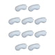thumbnail image 3 of Qarigey Cubierta para los ojos, ajustable, de doble cara, para dormir, venda creativa, flexible para tocar, accesorios de viaje, venda para los ojos, Plata 10piezas Qarigey  CBP388744, 3 of 5