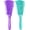 Green, Purple, variant on 2 Pieces Detangling Brush for Afro America/African Hair Textured 3a to 4c Kinky Wavy/Curly/Coily/Wet/Dry/Oil/Thick/Long Hair, Knots Detangler Easy to Clean (Black, Green)