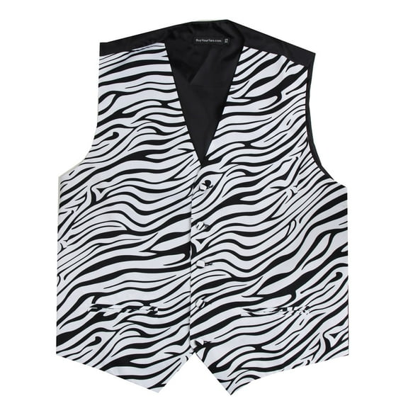 Zebra Printed Formal Vest