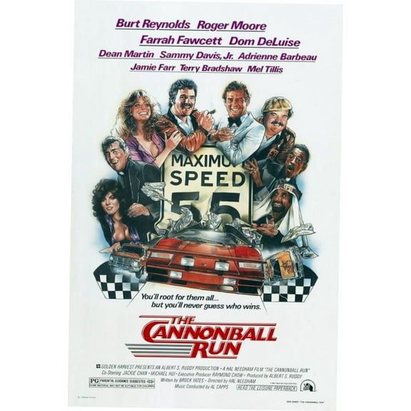 The Cannonball Run posters The Cannonball Run Movie Poster 24"x36" 24x36 Square Adults AB Posters