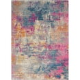 thumbnail image 3 of Nourison Passion Modern Painterly Indoor Area Rug Ivory Multicolor 5'3" x 7'3", 3 of 13