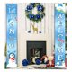 thumbnail image 4 of Naiovety 1 par de carteles navideños, letrero de porche de Navidad, cartel de puerta de Navidad de tela Oxford, decoración de fiesta para colgar en la Kits de decoración para fiestas mi Naiovety HA000240-05B, 4 of 6