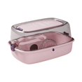 thumbnail image 5 of FITYLE Hamster Cage Hamster Habitat Ventilation Portable Breathable Transparent Openable Top Small Animal Cage for Gerbils Mice Rats Pink, 5 of 9