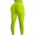thumbnail image 3 of Pantalones de yoga de cintura alta para mujer Control de barriga Adelgazante Leggings texturizados para correr Entrenamiento Ruched Butt Lift Pants Adepaton WMZL-864-108, 3 of 4