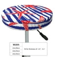 thumbnail image 4 of Bingfone12 inch Padded Round Bar Stool Cover Cushion with Elastic Fabric Round Chair Seat - Sea Stars, 4 of 7