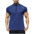 thumbnail image 2 of Tops para hombre, blusas y camisas de cuello redondo y manga corta para hombre, camisetas deportivas informales de verano de color liso con cuello redondo y manga corta, blusas, camisas, blusas de pol, 2 of 4