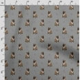 thumbnail image 3 of Soimoi Dog Printed,Cuddle Minky Fabric, Sewing Fabric by The Yard 56 Inch Wide,Decorative Plush Soft Fabric, Baby Garments, Toys and Blankets, Light Gray, 3 of 5