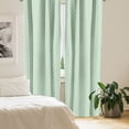 thumbnail image 2 of Ambesonne Mint Curtains, Retro Circles Geometric, Pair of 28"x95", Seafoam Almond Green, 2 of 5