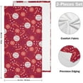 thumbnail image 2 of SKYSONIC 2 Pack Cotton Hand Towels 28.3 x 14.4 Inches Ultra Soft and Absorbent Towels for Face, Kitchen, Bath, Hotel, Gym, Element, 2 of 7