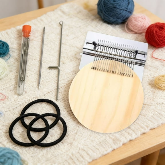 Tikeitoo Patchmaker 2.0 Kit, Knitting Kit for Beginners, Portable Patch Darning Kit, Patchwork Weaving Tool Set for Quickly Sewing Repair, Sewing