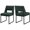 Green, variant on Meridian Furniture Jayce Grey Boucle Fabric Dining Chair