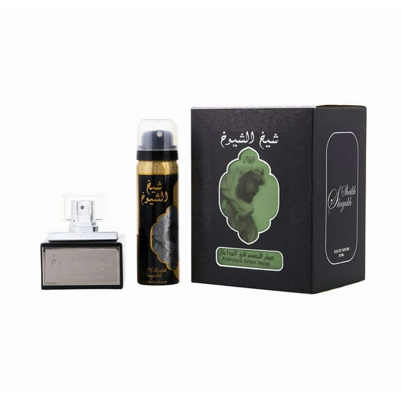 Lattfa Sheikh Al Shuyukh by Lattafa Eau De Parfum Spray With 1.7 oz Deodorant Spray 1.7 oz for Men