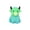 B003- Two-Tone Green Cow, variant on Squeeze Animal Toys, Highland Cow Decor, Squeeze Stress Toys, Squeeze for Adults, Cute Two-Tone Green Blue Sitting Yak Figurine Fits on Work Desks to Add Playful Style While