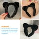thumbnail image 5 of Diademas con orejas de coche, diadema de felpa para lavado de cara, diadema para el cuidado de la piel, 2 uds., 5 of 5