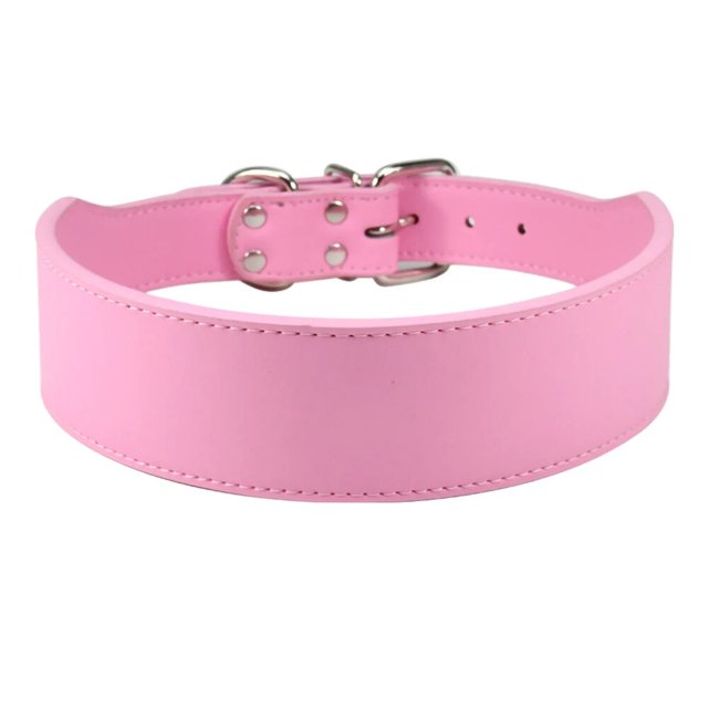 Width 5cm Durable Large Dog Collar Microfiber Leather Pet Neck Strap Fish Shape Collar for Medium Big Dogs Pitbull Bulldog L-3XL ShopWise Round