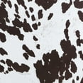 thumbnail image 2 of Designs4Comfort Cow Print Bench with Nailheads in Brown and White Fabric, 2 of 7