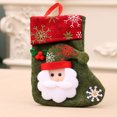 thumbnail image 3 of Yuarrent Bolsas de Navidad con estampado de copos de nieve, embalaje de regalo, calcetines de Papá Noel, bolsa de regalo, colgante de Navidad para fiesta Kits de decoración para fiestas Papá Noel, 3 of 6