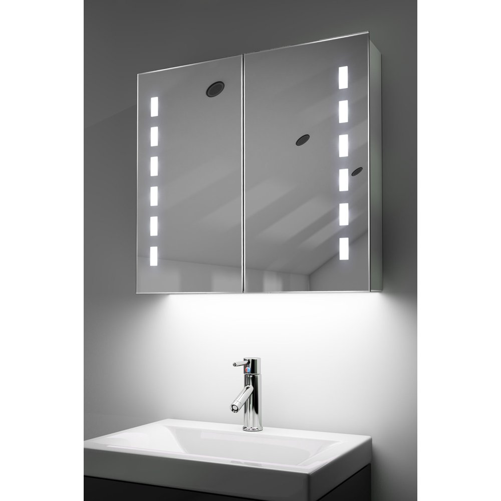 Bathroom Bluetooth Mirror With LED Under Lighting, Demister