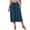 Navy, variant on Women's Plus Size Wide Leg Capri Pants Loose Lounge Cropped Culottes Summer Casual Palazzo Pants with Pockets Wine,S