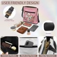 thumbnail image 5 of Yuyamidu Christmas Crossbody Bag for Women with Wallet PU Leather 2‑Piece Set Pink Santa Reindeer Handbag Sling Bag Ideal for Christmas Gift, Daily Use, Shopping, Travel, 5 of 8