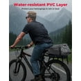 thumbnail image 4 of Bolsa portabicicletas KEMIMOTO PVC 8L resistente al agua para portaequipajes trasero, 4 of 7