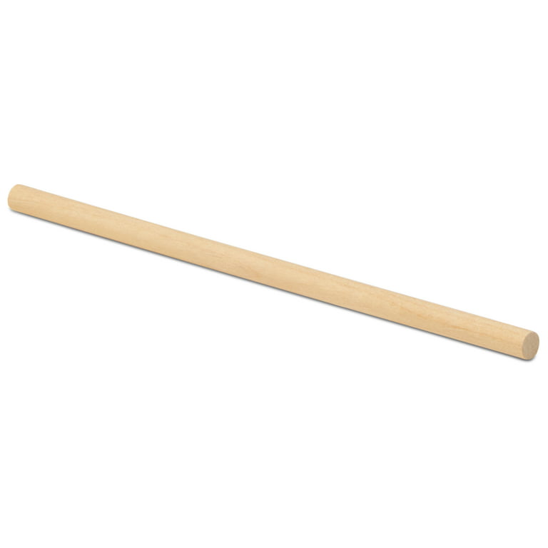 Dowel Rods Wood Sticks Wooden Dowel Rods - 1/4 x 18 Inch Unfinished  Hardwood Sticks - for Crafts and DIYers - 1000 Pieces by Woodpeckers 